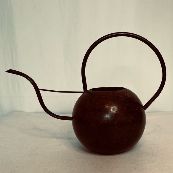 Vintage Bronze Watering Can - Picture 2 of 6